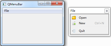 QMenuBar