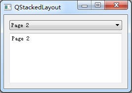 QStackedLayout