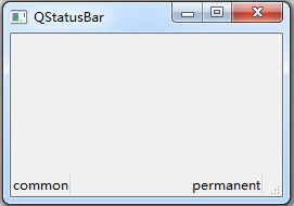 QStatusBar